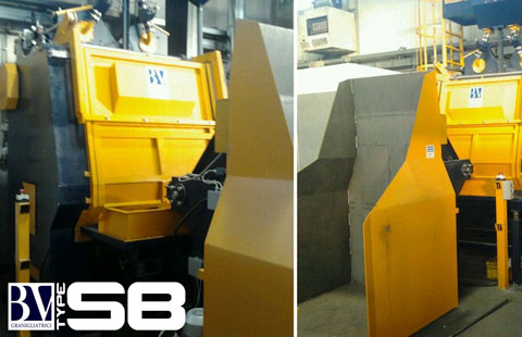 Tumble belt shotblasting machine